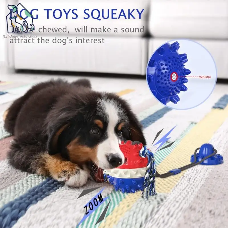 Dog Chew Toys for Aggressive Chewers, Puppy Dog Training Treats Teething  Rope Toys for Boredom, Dog Puzzle Treat Ball Toys for Small Large Dogs Kill  Boring Time, Blue 