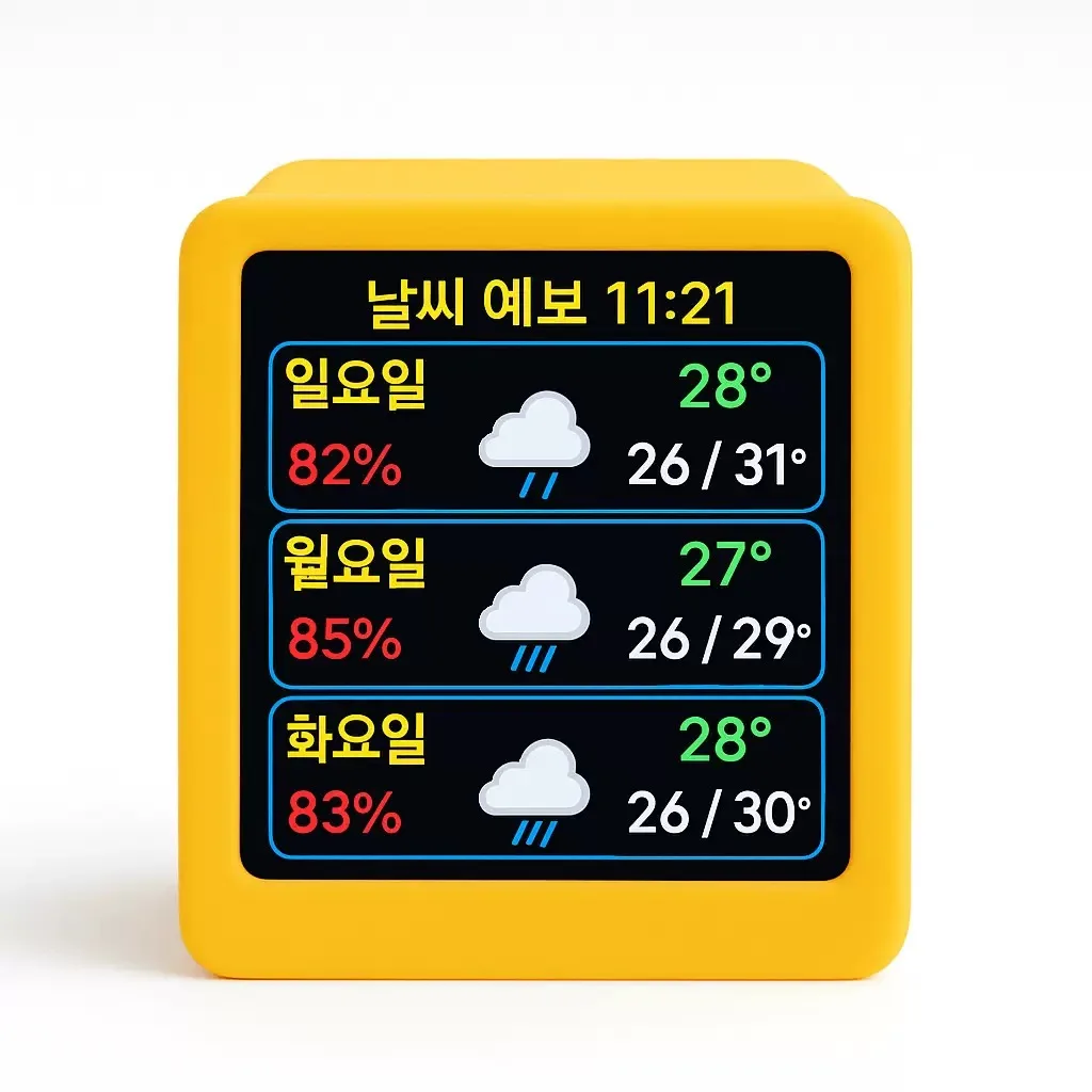 Weather Clock Mini WiFi Desktop Animated Multi-Functional Weather Station