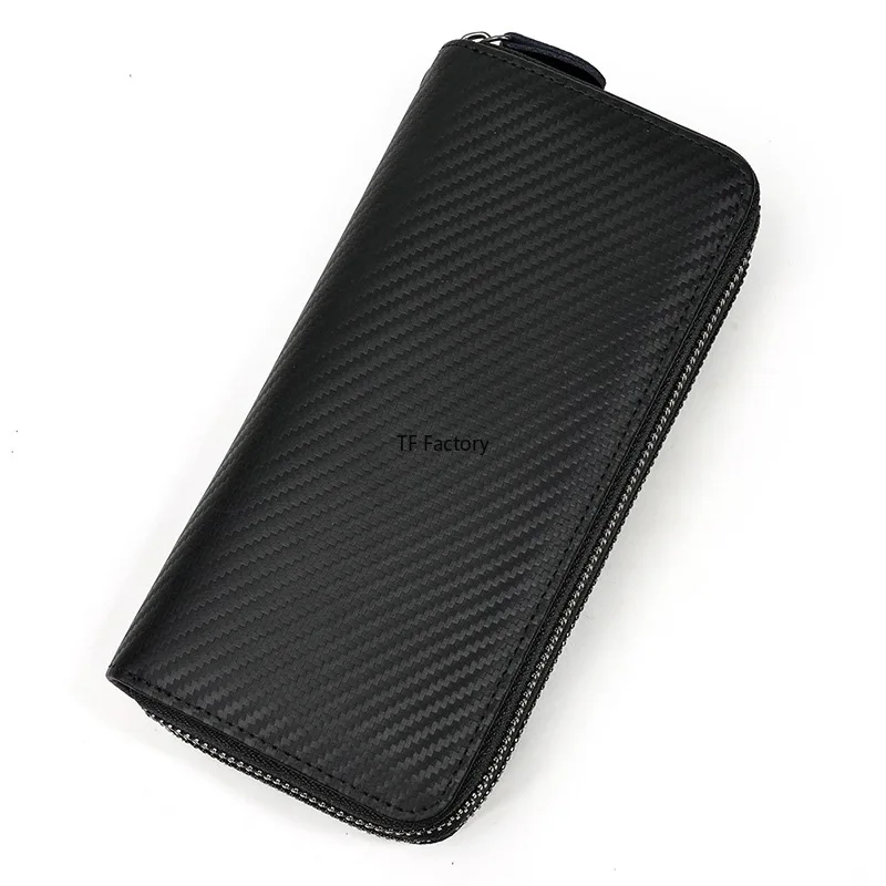 Premium Leather Long Wallet with Money Clip