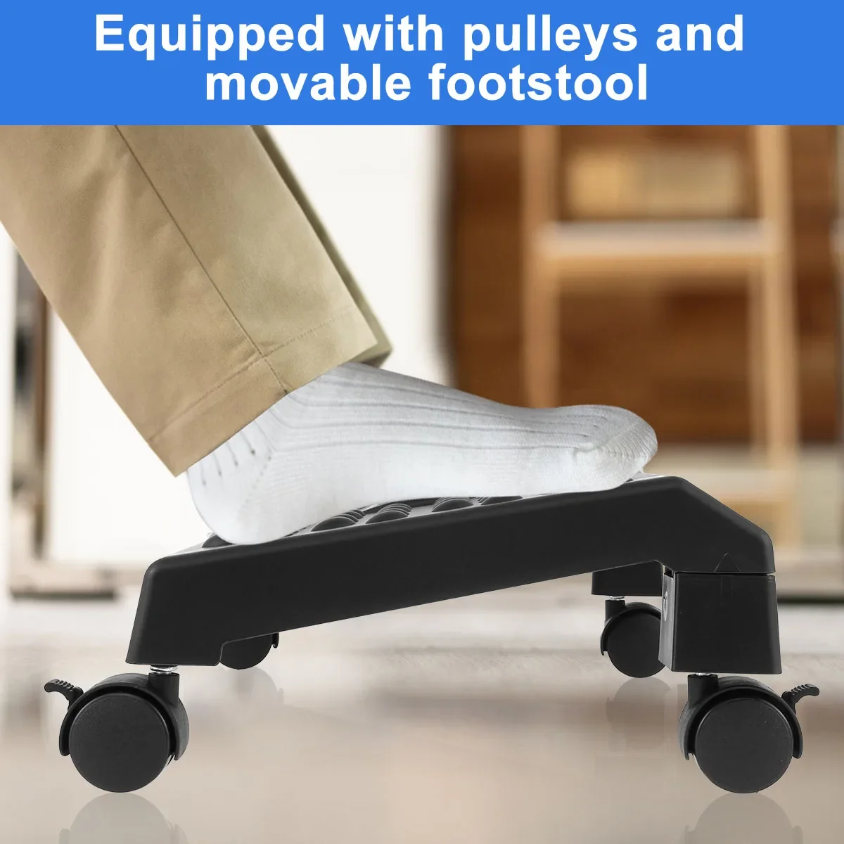 Portability Foot Rest Under Desk Footrest Ergonomic Foot Stool with Massage  Rollers Foot Rest for Home Office Work Fast Ship - AliExpress