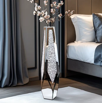 Tall Floor Mirror Vase 1