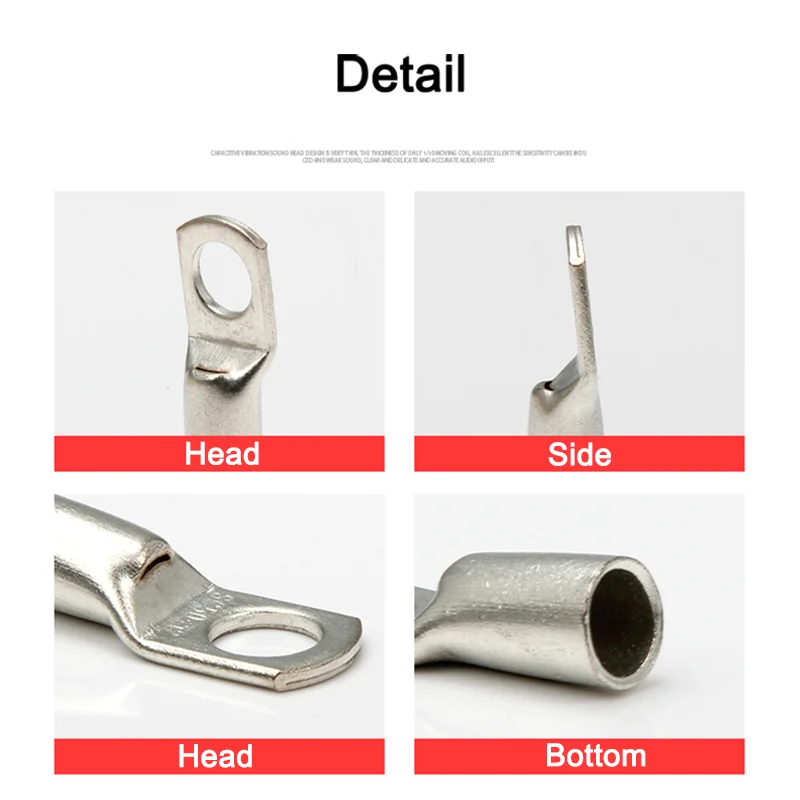 Set Capicorda Per Cavi 25mm² M6 - 15 Pezzi In Rame Per Batterie Auto - Foto 5