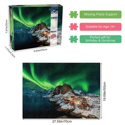 Vibrant 1000 - Piece Puzzle Challenge for All Ages - Ultimate Skill Game & Family Puzzle Gift (Northern Lights)