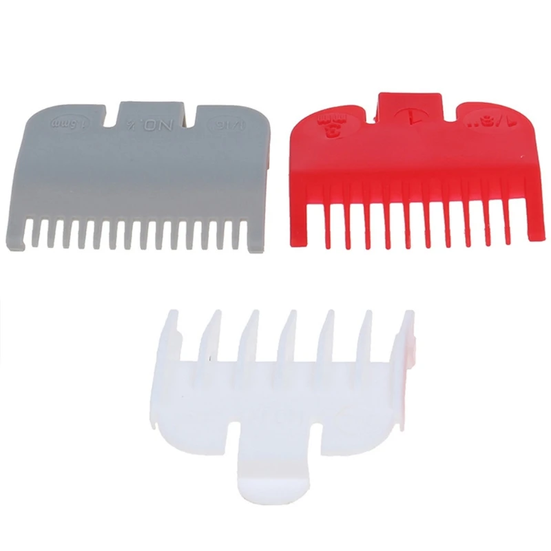 Q1QD 3Pcs Hair Clipper Guides Combs Kit, Professional Trimmer