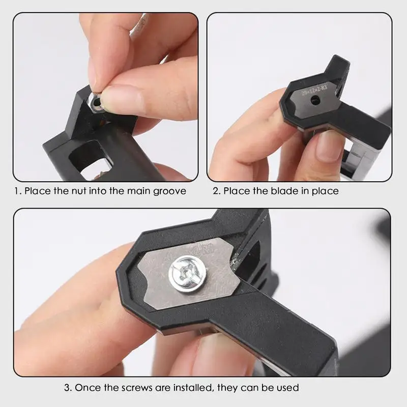 Chamfer Plane Hand Plane Edge Banding Cutter Manual Chamfer Planer Ergonomic Burr Scraper Woodworking Tools For PVC ABS Melamine 5