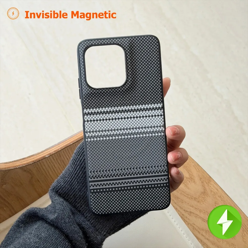 Slim Carbon Fibre Sunset Magnetic Shockproof Case