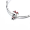 Red Series Dumbbell Fitness Heart Cola Mickey Minnie Dangle Charms Beads 925 Sterling Silver Fit Original Bracelet Women Jewelry 3