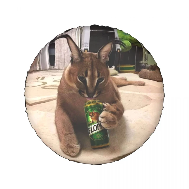 Drunk Floppa Meme Caracal Cat | Greeting Card