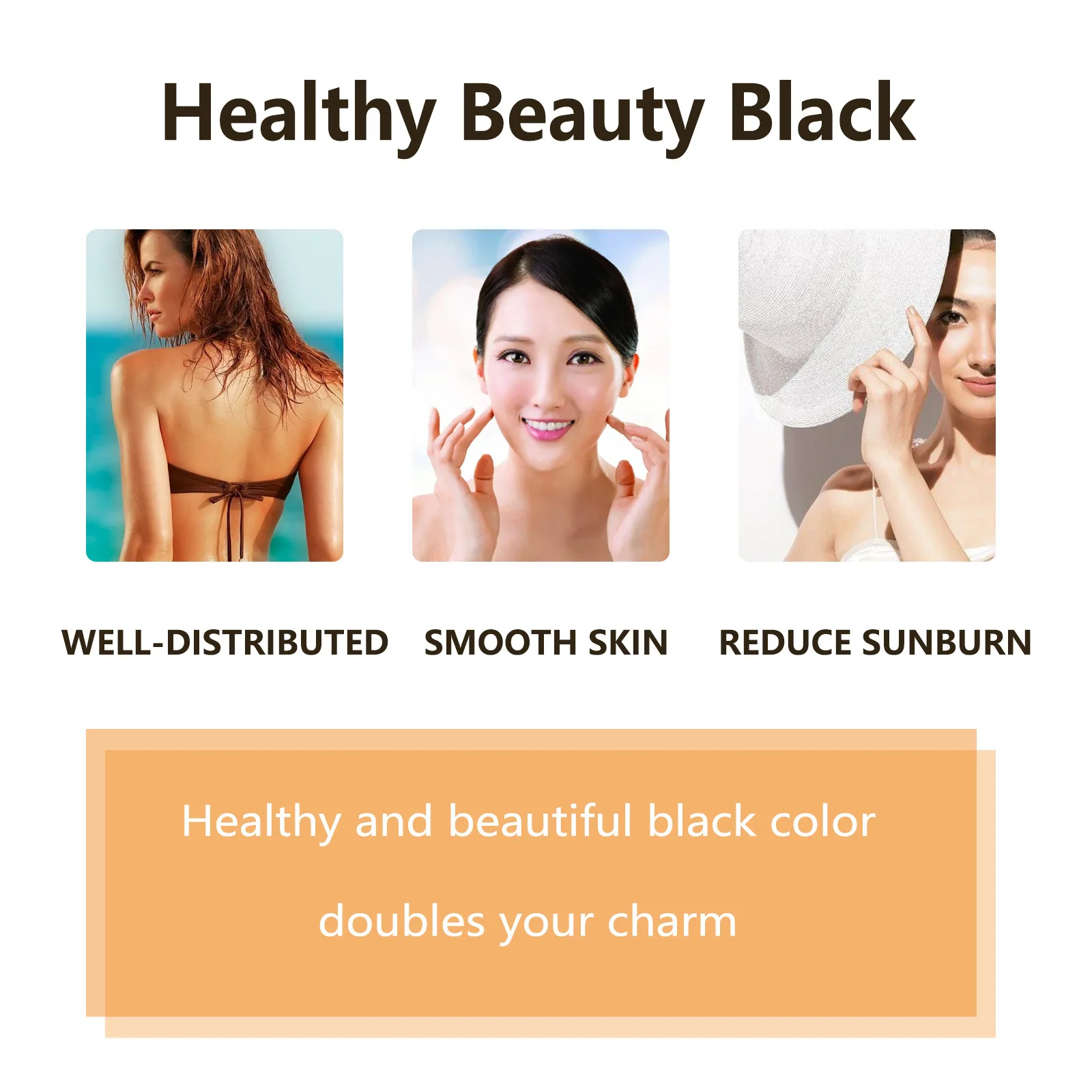 EELHOE Outdoor Tanning Cream Long Lasting Waterproof Moisturizing Face Care Tanning Accelerator Self-Tanning Cream Without Sun