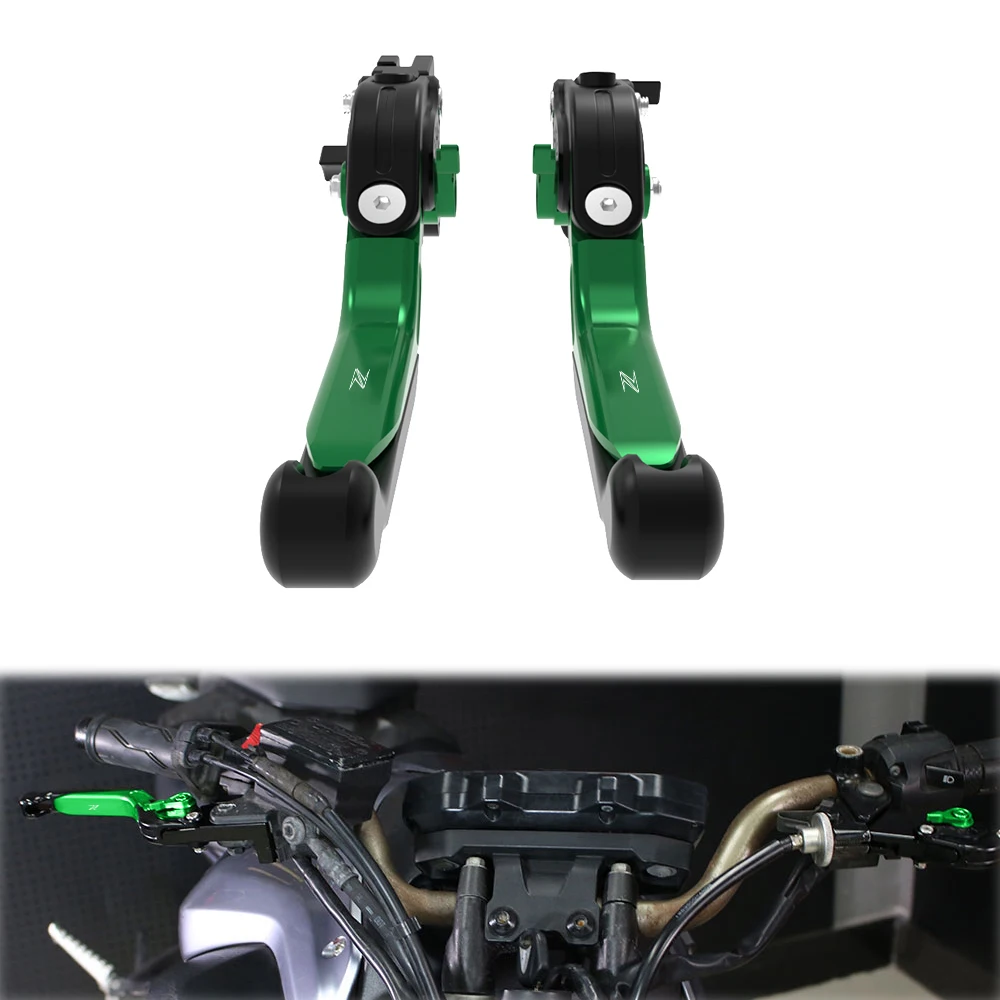 

For Kawasaki Z750/S 2004-2006 ZX-6R 1995-1999 ZX-9R ZXR400 ZZR600 Adjustable Foldable Extendable Motorcycle Brake Clutch Levers