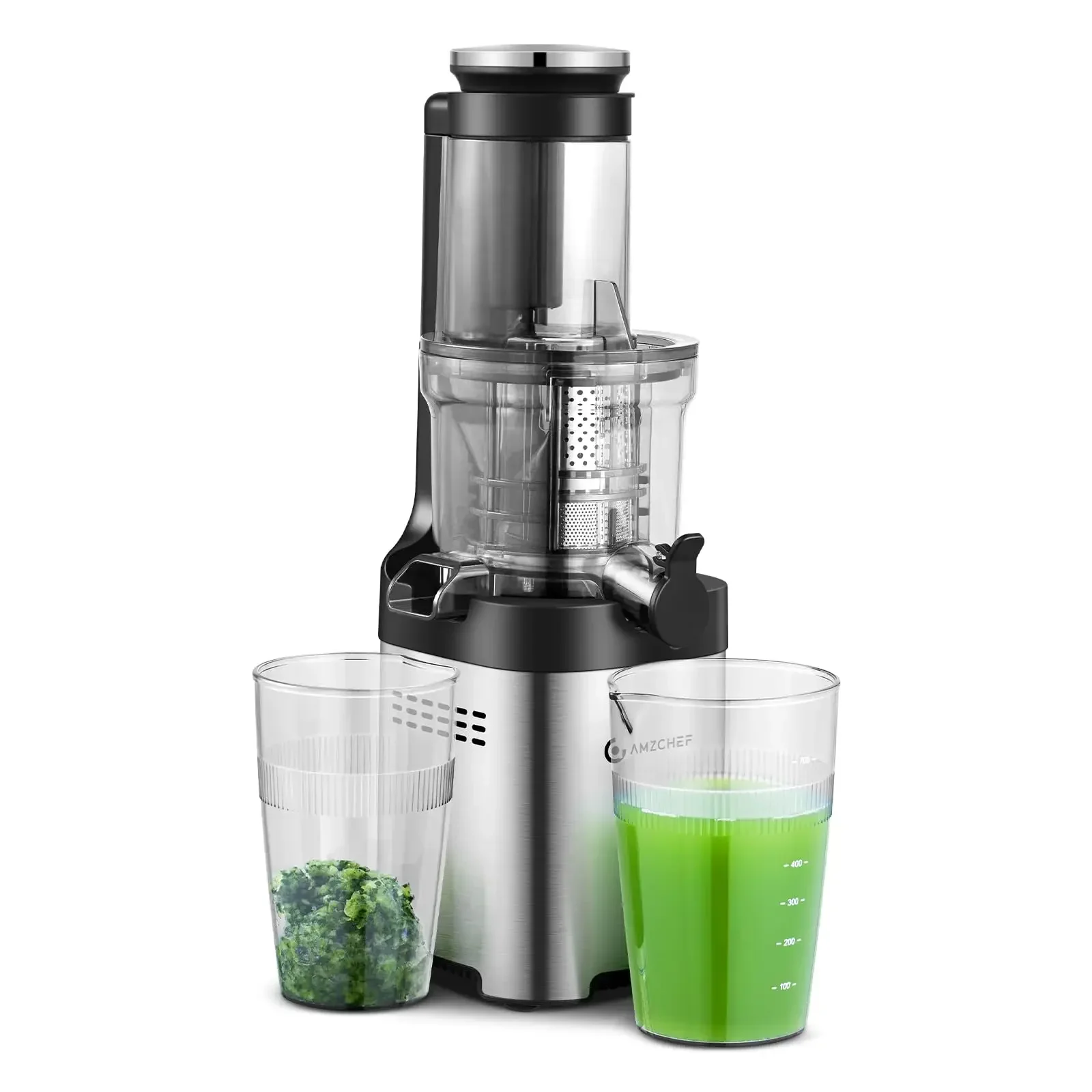 Amzchef Cold Press Juicer, Slow Masticating Juicer Machines With