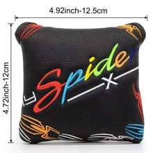  2023 NEW Clover Skull Golf Club Cover Square Putter Cover High Quality Club Head Protector Fast Shipping 골프 용품 Golf Head Covers 