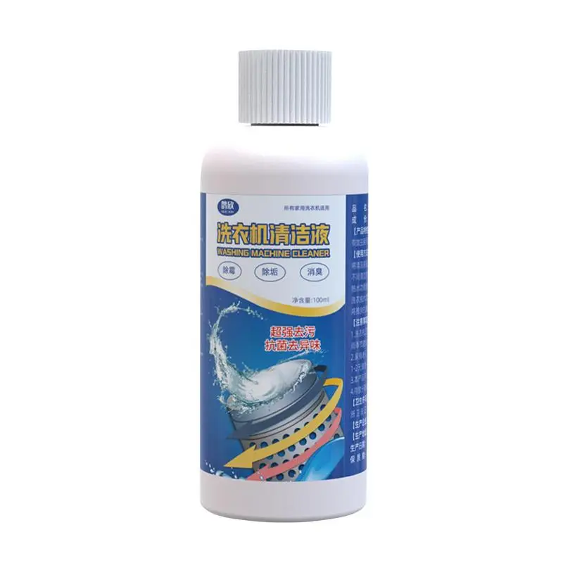 

Washer Cleaning Liquid 3.3oz Washer Machine Drum Cleaner Long-lasting Fragrance Washer Odor Remover For Maintenance Effect