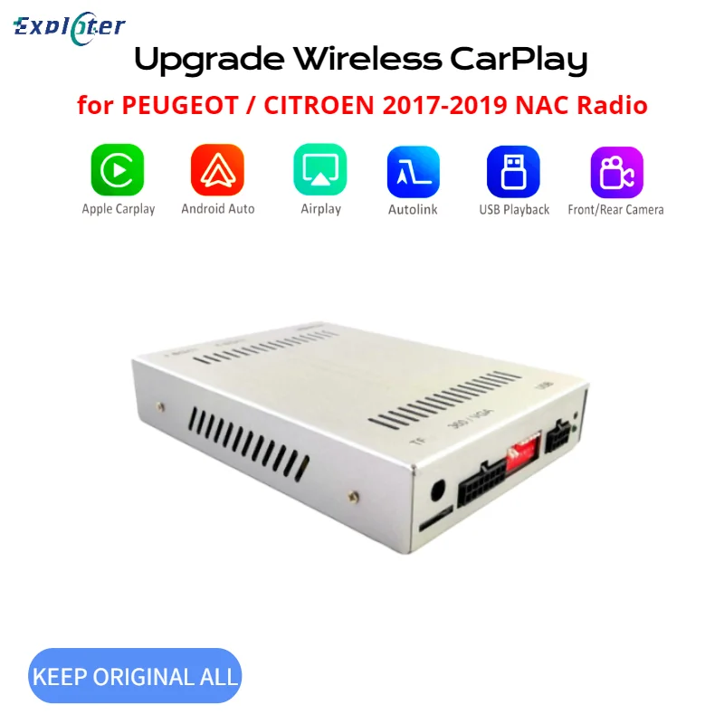

Exploter Wireless Carplay for Citroën Peugeot Opel (Crossland) 2017-2019 with NAC Radio System Upgrade Accessories