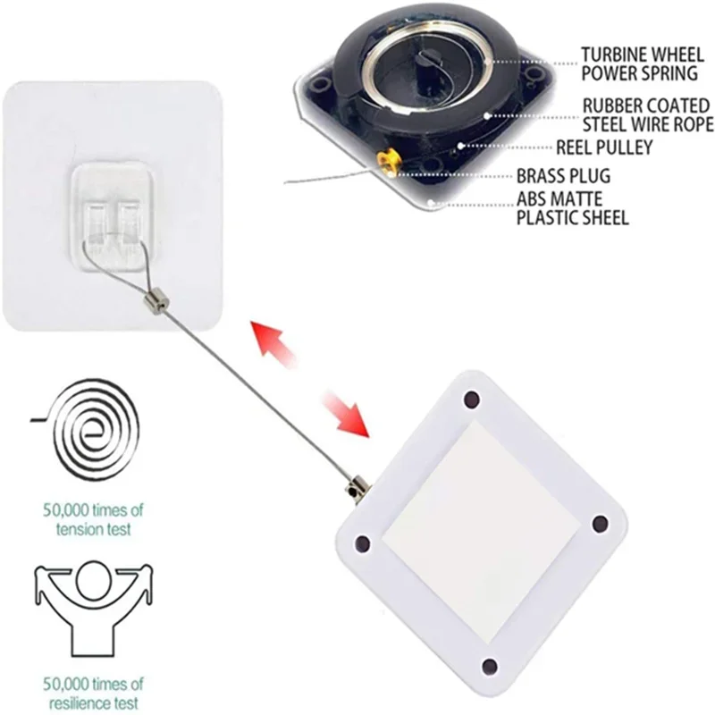 Residential Commercial Punch-free Automatic Sensor Door Closer anti-punching auto door closer Automatically Close of Drawstring
