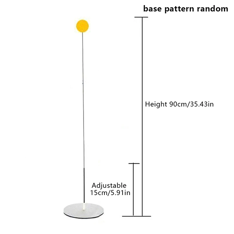 6 palline + 3 pali + 2 racchette in legno Attrezzatura pratica Trainer per bambini Set da allenamento per ping pong per adulti con albero morbido - immagine 6
