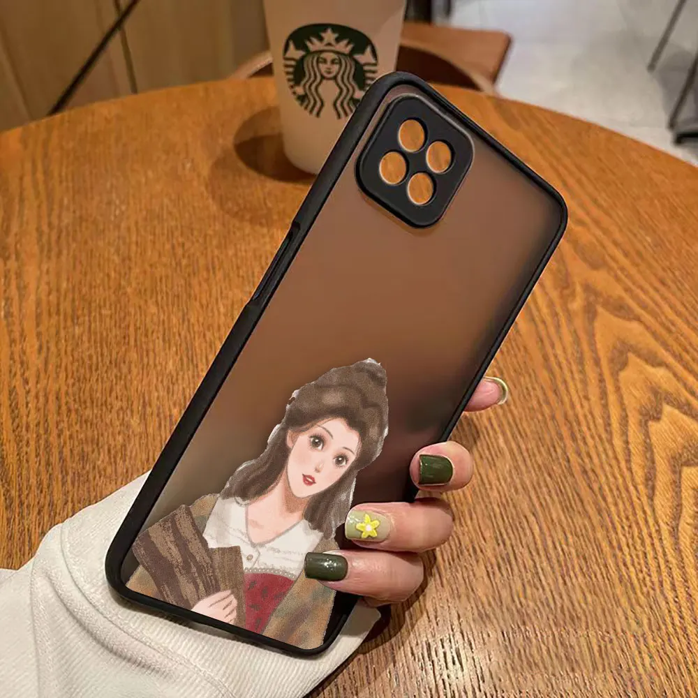 thumbnail image 1 of Funda mate para OPPO A97 A96 A95 A94 A93 A92 A92S A78 A74 A73 A72 A57 A55 A54 A53 4G 5G funda d-princesa Disney maquillaje de Navidad, 1 of 5