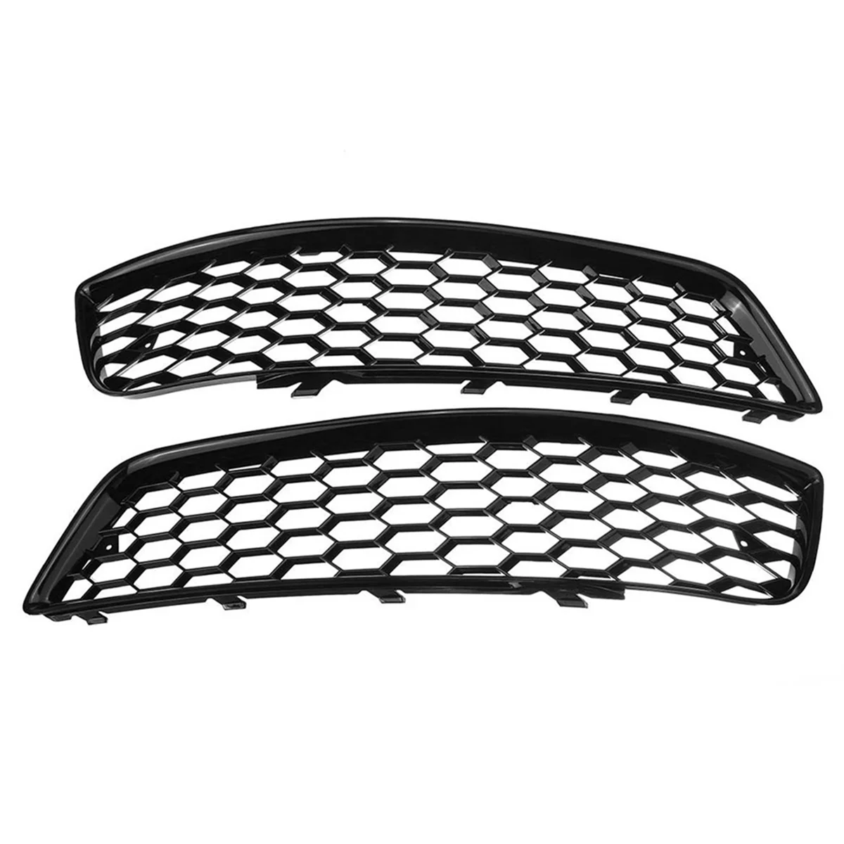 

2PCS Car Front Bumper Fog Light Mesh Grille for A3 8P 2009-2013 8P0807682D Fog Lamp Honeycomb Grille Covers