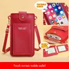 Soft Women Bags Leather Wallets Touch Screen Cell Phone Purse Crossbody Shoulder Strap Handbag For Female Cheap Card Package 2