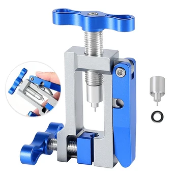 2 in 1 Bike Hydraulic Disc Brake Oil Needle Tools Driver Hose Cutter Cable Pliers Olive Connector Insert BH59 BH90 Install Press 1