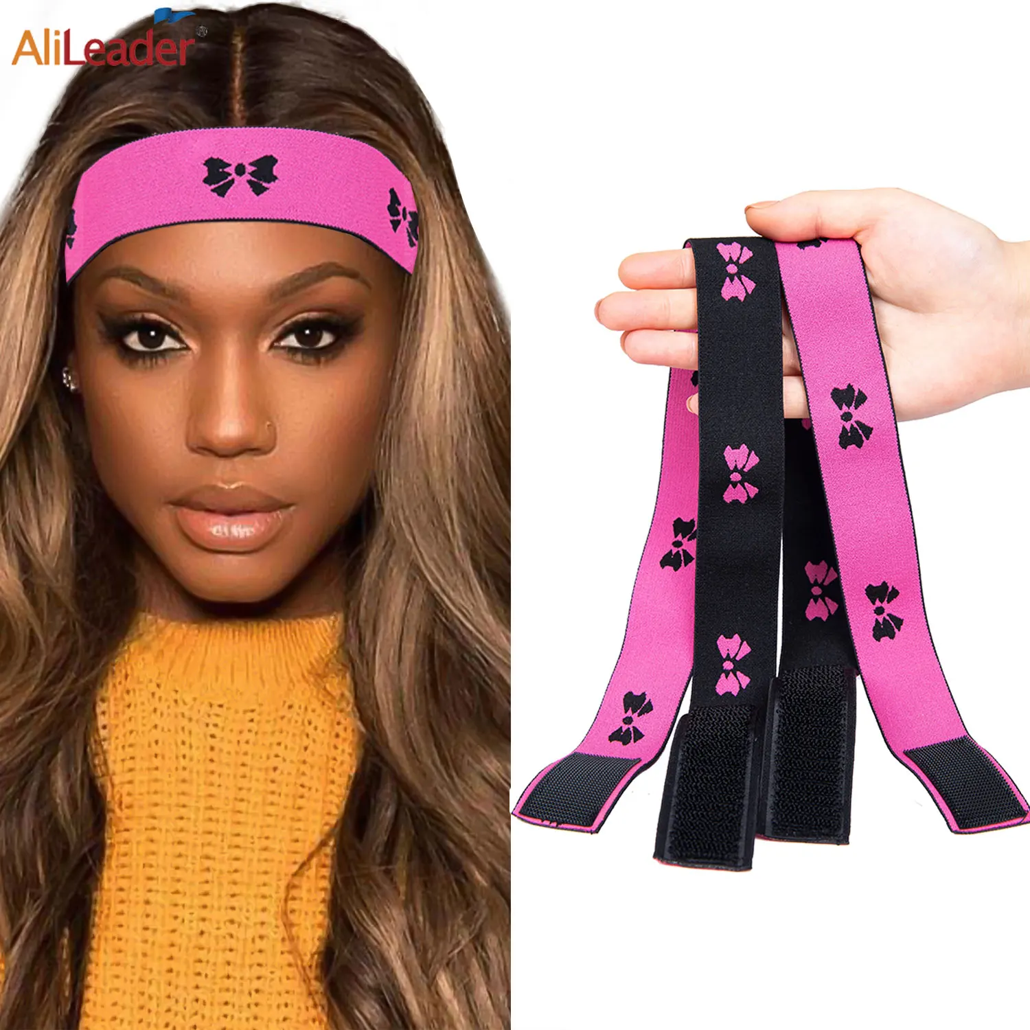 STUDIO LIMITED Banda De Silicona Flexible Antideslizante Para Pelucas, Deportes Y Yoga, Unisex, Color Negro, 1 Unidad (paquete De 1