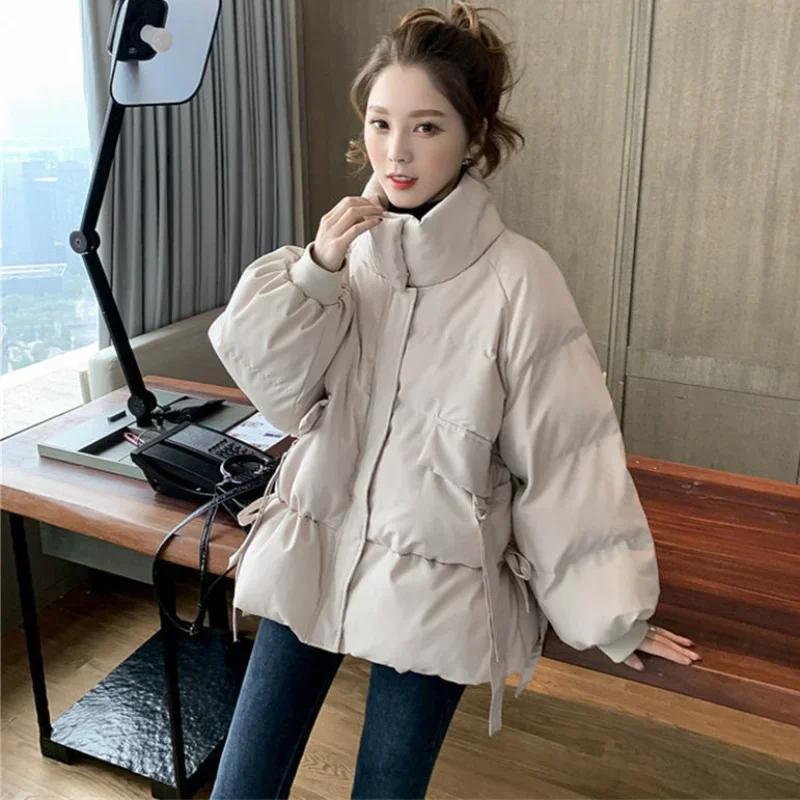 여성용 짧은 보라색 재킷, 크롭 퀼트 패딩 덕 다운 두꺼운 패딩, 여성 코트, 블랙 빈티지 겉옷, 저렴한 옷 