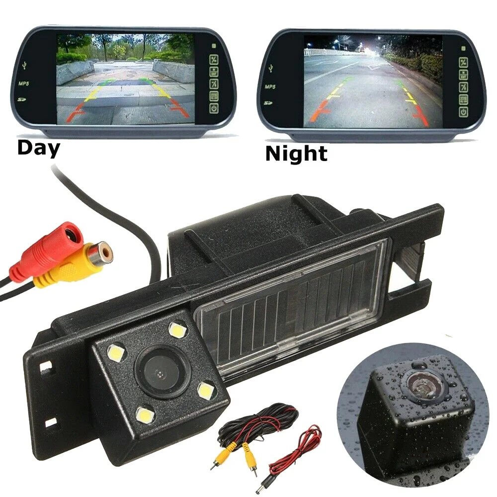 자동차 HD 4LED 후면보기 백업 카메라, Opel Astra H J Corsa Meriva Zafira Insignia FIAT Buick Regal 용 리버스 카메라