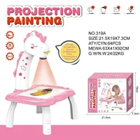 Children's Projection Painting Game Table Sanrio Unicorn Dinosaur Multifunctional Graffiti Drawing Board Game Table Puzzle Toy 2