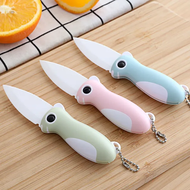 Folding Knife, Ceramic Paring Knife, Small Folding Pocket Knife, Mini Cute  Portable Fruit Knife For Travel, Camping, Kitchen, Women, Men, Cartoon Home  Ceramic Fruit Knife, Kitchen Supplies - Temu