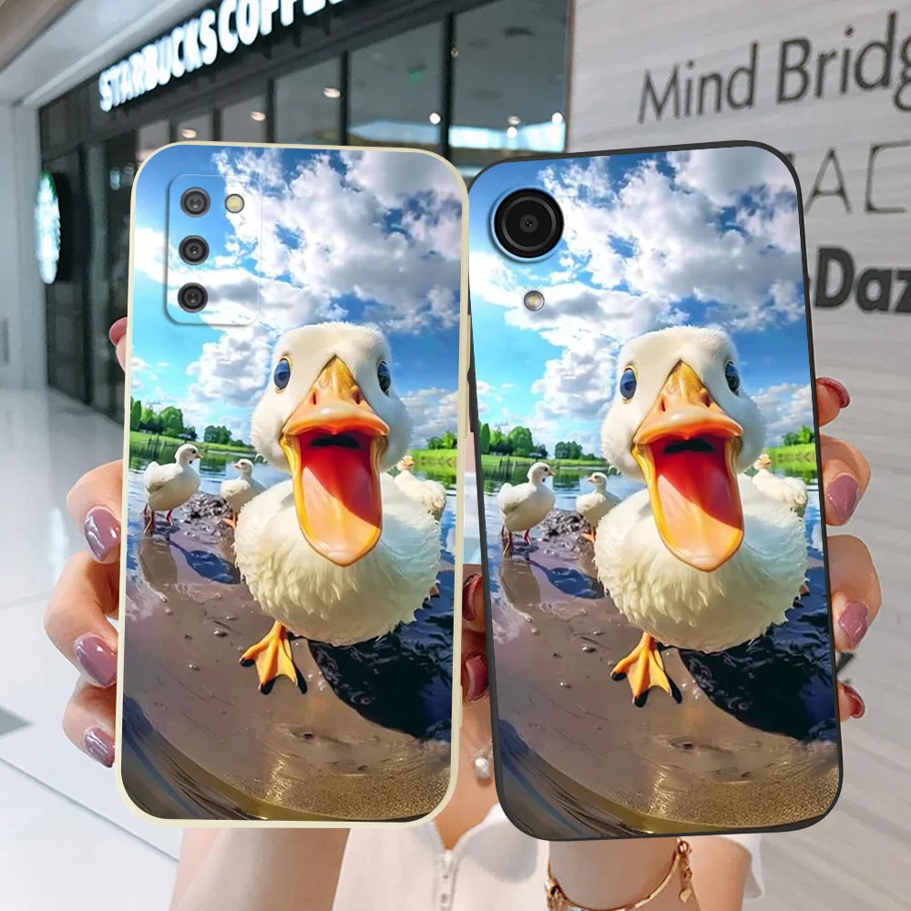 Custodia Per Samsung Galaxy J2 Core J2 J4 J6 J8 2018 Plus + Cover Per Telefono Soft Silicon Cute Duck