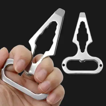 Self Defense Weapons Outdoor EDC Survival Tool Personal Defence Keychian Stinger Bottle Opener Combination Wrench for Men Women 1