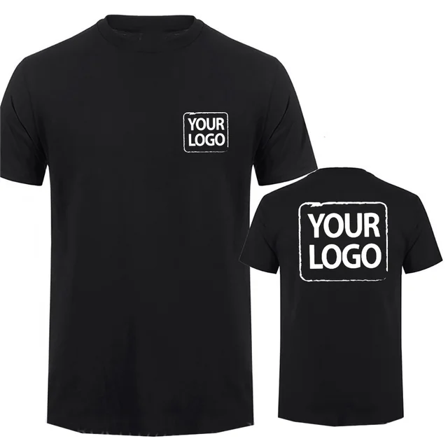 T-shirts imprimés en coton personnalisés hommes mode votre Logo t-shirt femmes personnalité décontracté Streetwear t-shirt personnalisé hauts 1