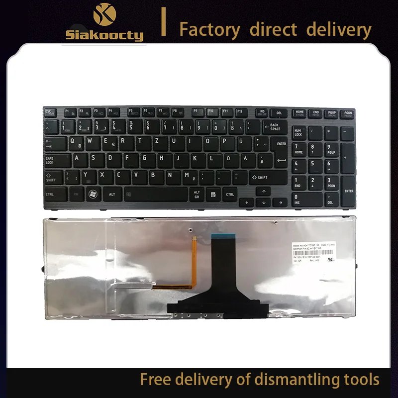 New for Toshiba SATELLITE P755 P770 P775 P750 P750D GR keyboard Backlit NSK-TQ3B |
