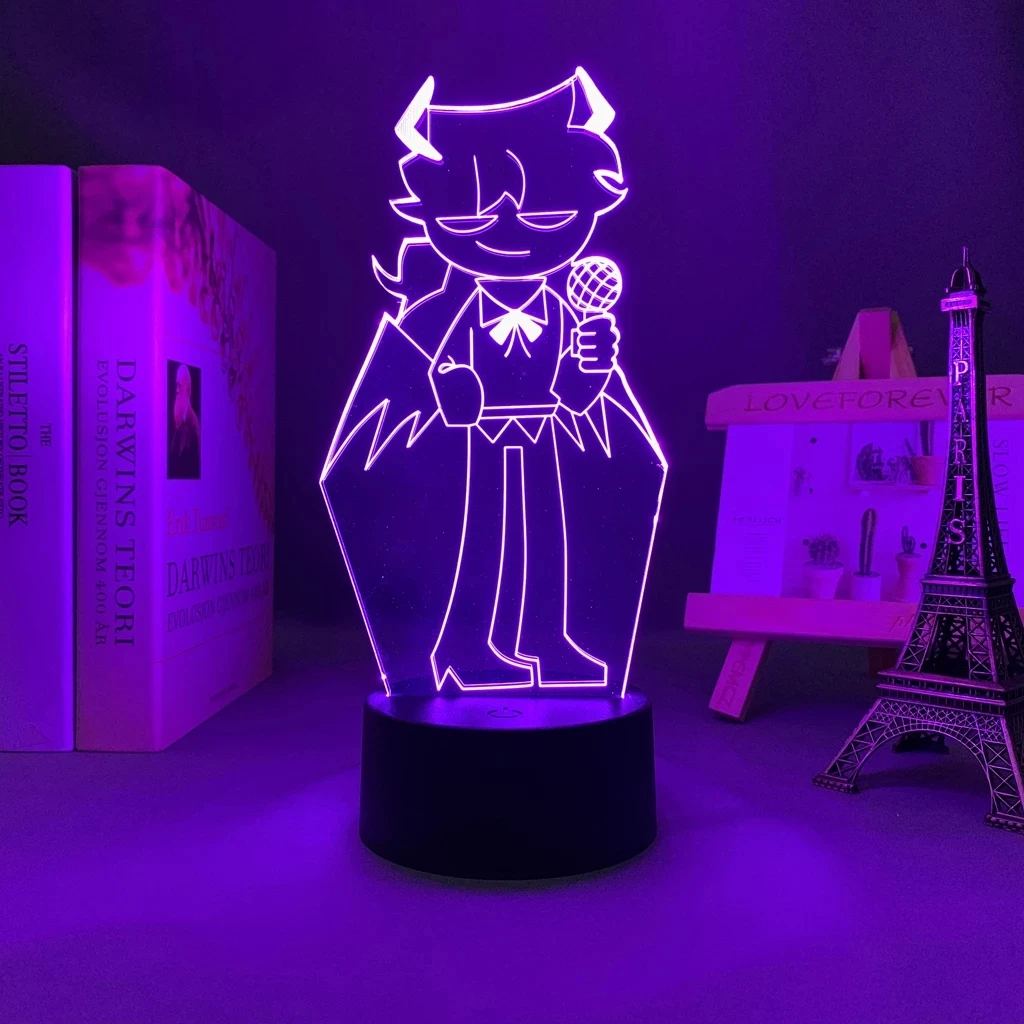 

3d Led Night Light Game Friday Night Funkin Selever Figure for Child Bedroom Decorative Light Birthday Gift Desk Led Lamp FNF