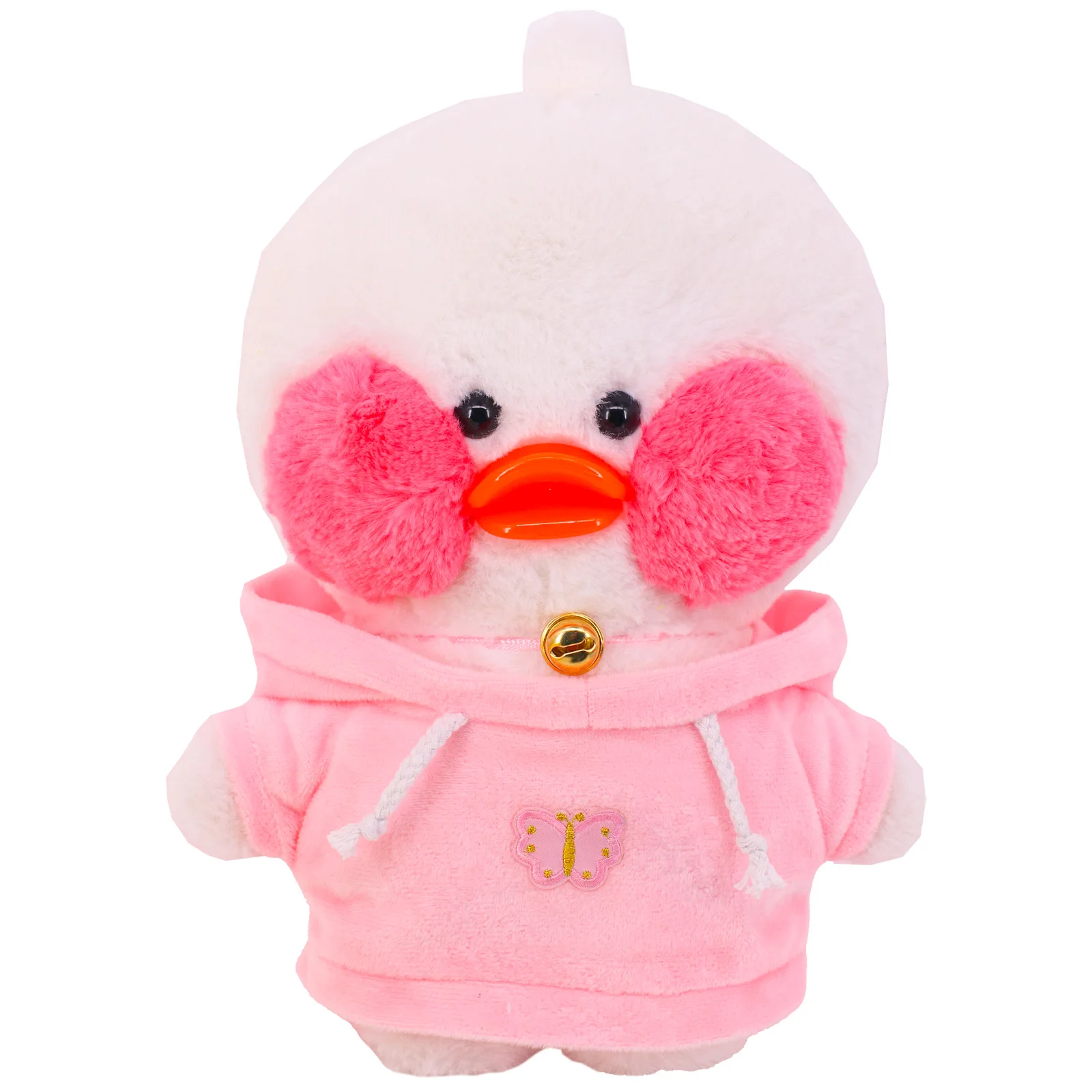 Doll Clothes 30Cm Lalafanfan Yellow Duck Plush Animal Clothes Pink Series Hoodie Sweater Uniforms Headdress Children Gifts