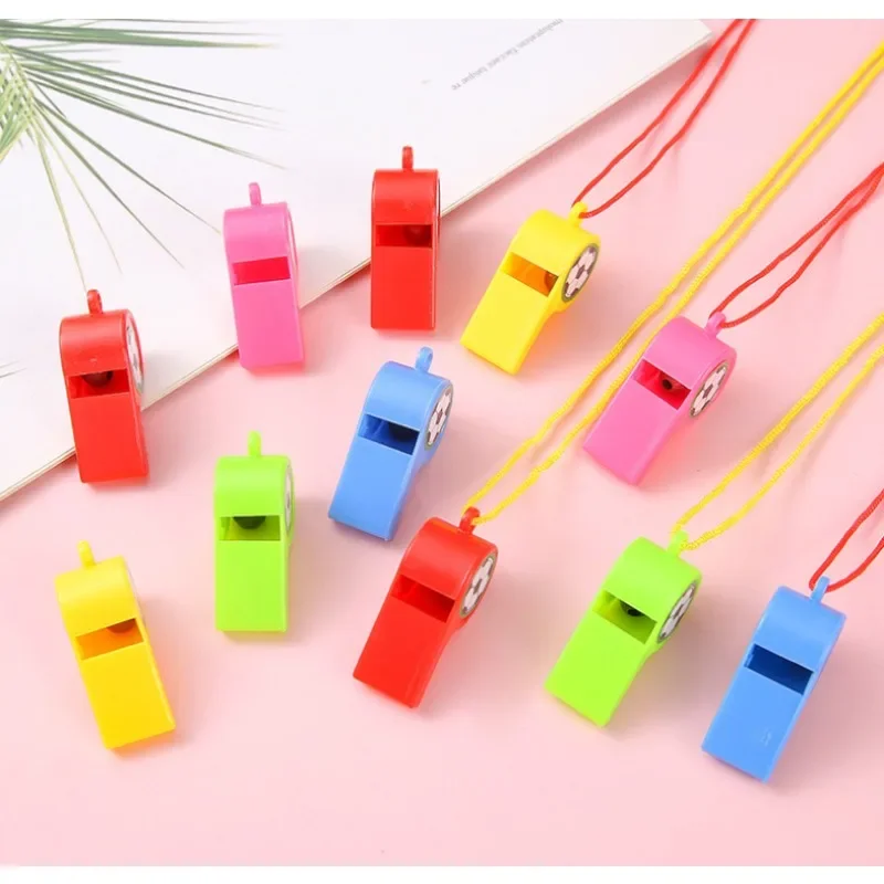 12pcs Cheerleading Whistle For Children'S Student Games Keep Going Football Vocal Concert Hanging Rope Props Referee