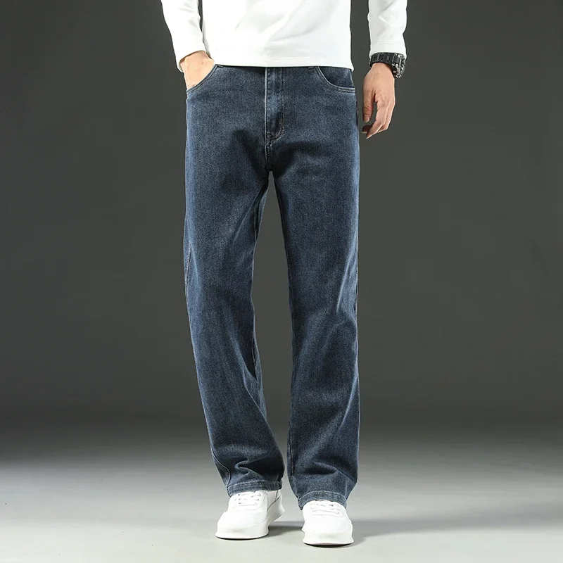 Men's Jeans 2025 Spring and Autumn Loose Straight Trousers