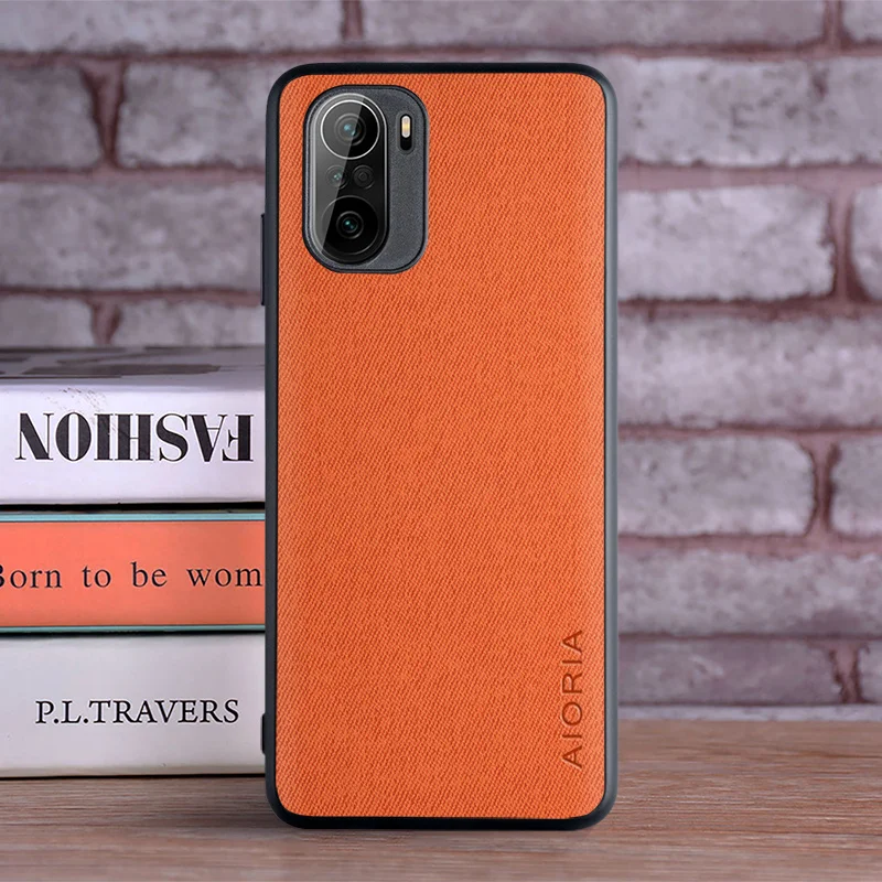 Luxurious Textile Leather Skin Phone Cover – Premium Soft and Hard Case