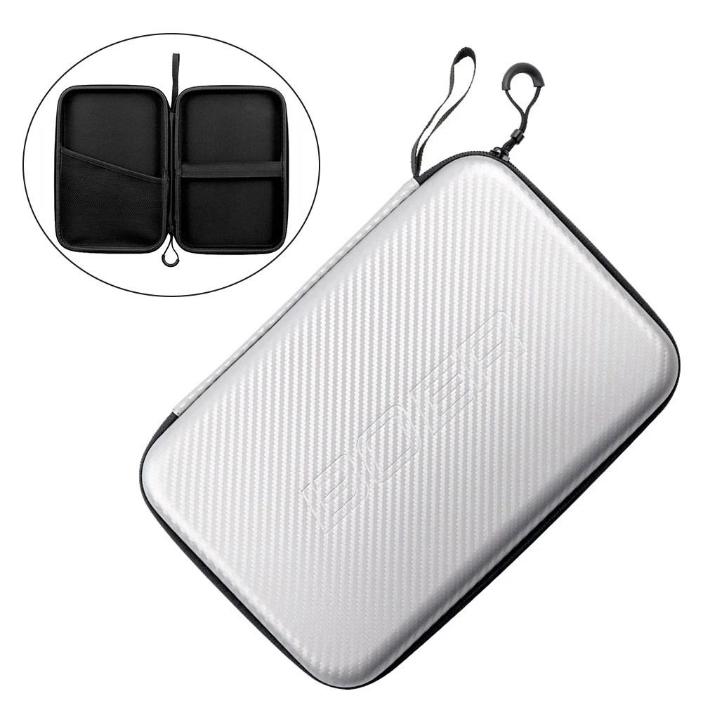 

EVA Table Tennis Racket Box Hot Silver Ing Pong Bag Table Tennis Bat Cover Paddle Cases Large Capacit Zip Pocket Sports Parts
