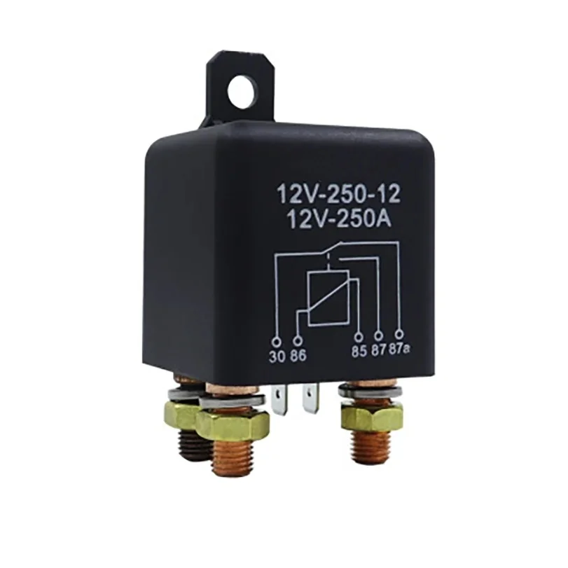 Interruptor de Controle da Bateria da Motocicleta do Poder Superior Relé do Carro 5p 12v 24v 250a tipo Contínuo Terminal Soquete Automotivo do Relé do Arranque