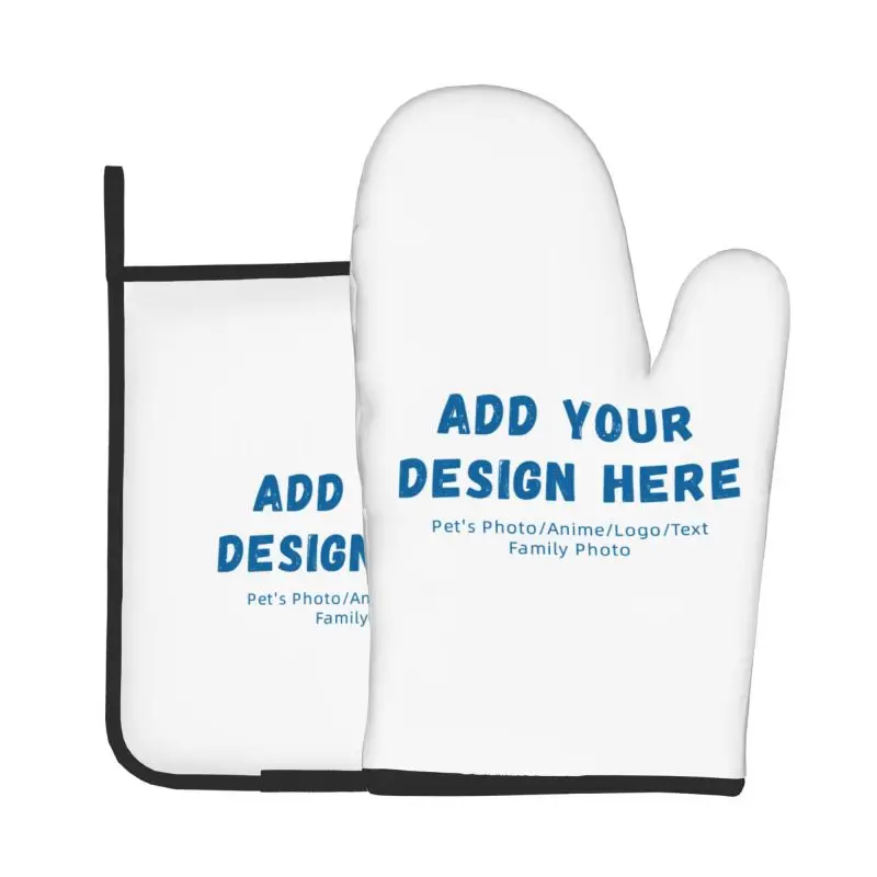 pet personalized pattern Baking Gloves Oven Mitts Microwave Glove Kitchen Pad Cooking Tools Insulation Glove