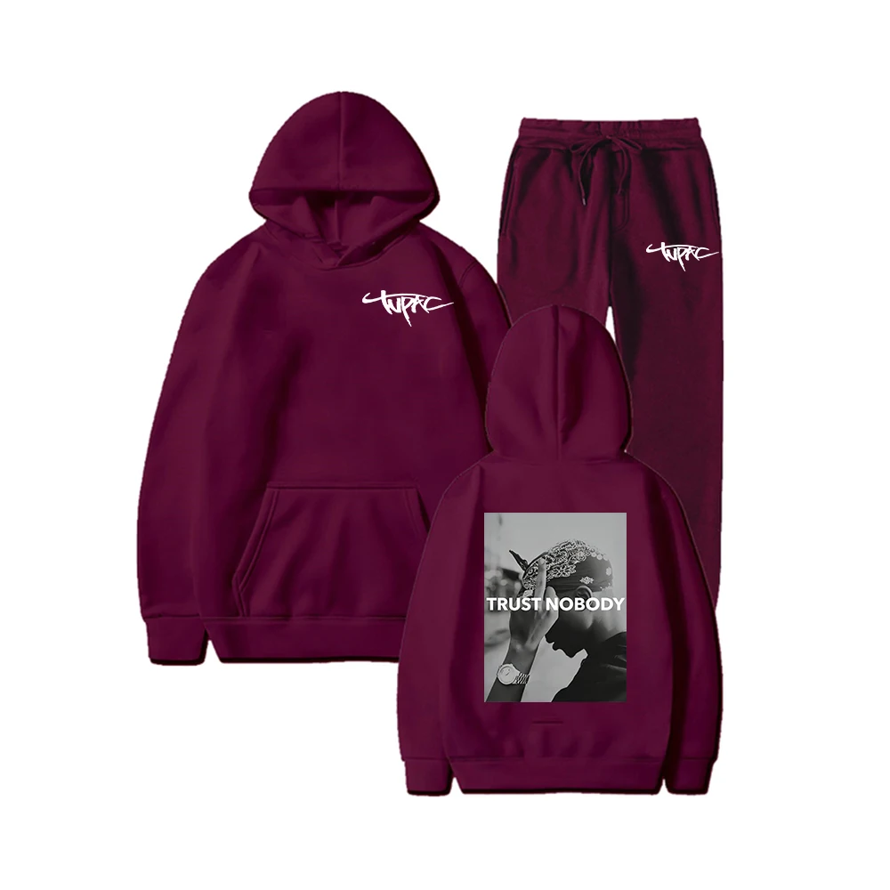 2023 2PAC Hoodie Rapper TUPAC Printed Fashion Street Men's and Women's Sweatshirts Hoodies Harajuku Hip-hop Pullovers Sportswear