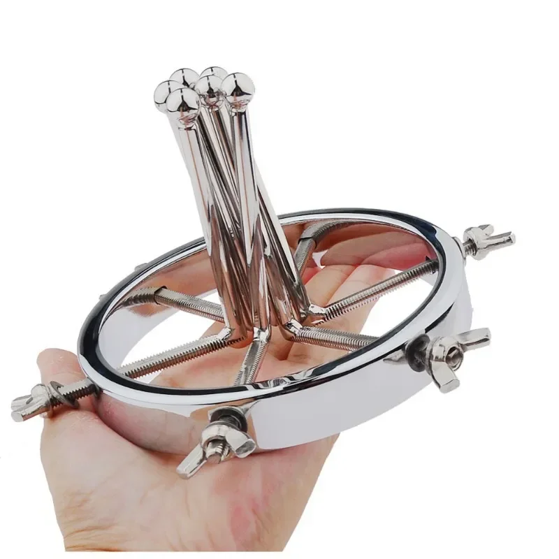 Adjustable Huge Stainless Steel Anal Dilator Metal Vaginal Speculum Fisting Vaginal Dilator Anal Training dildos Adult Sex Toys