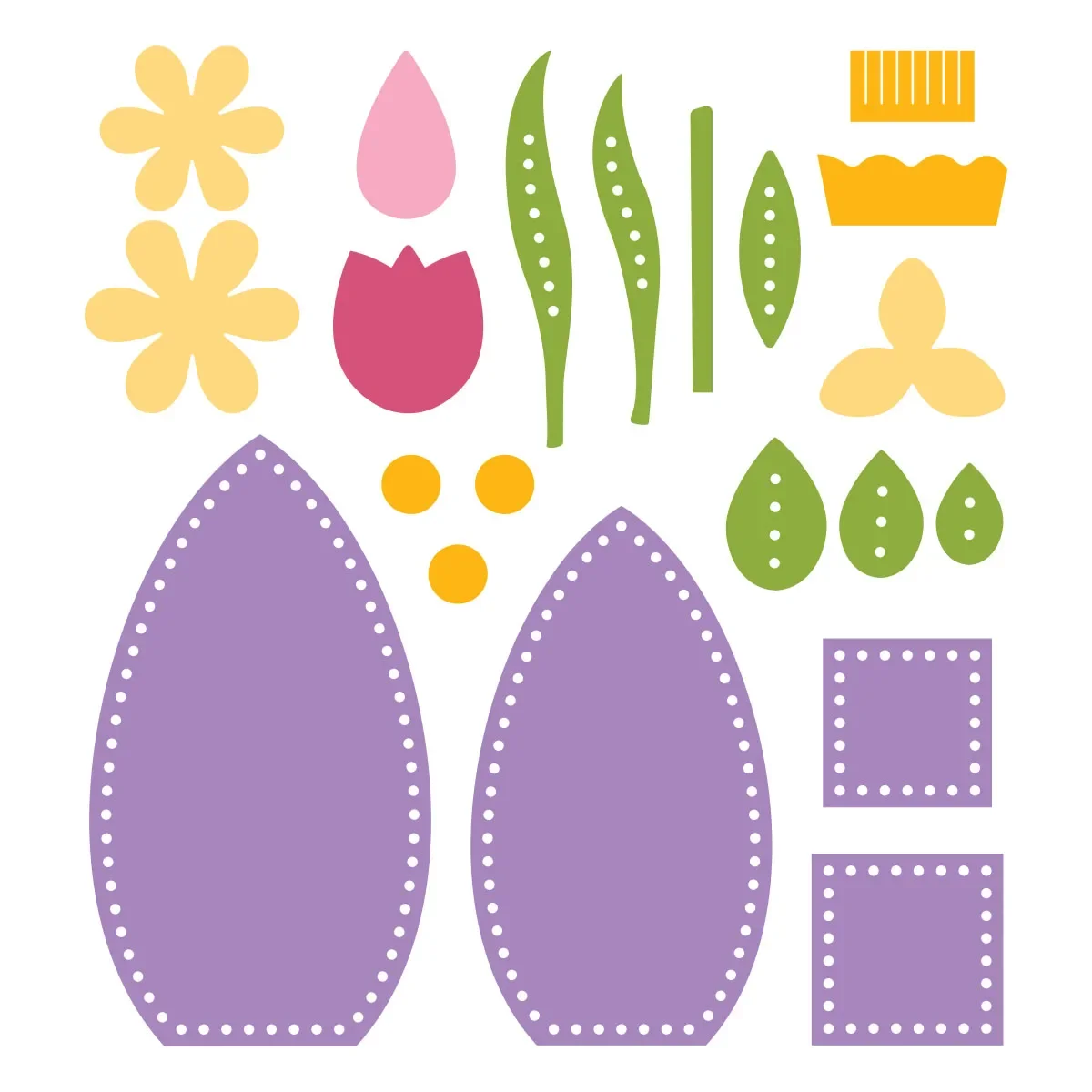 3D 계란 꽃 토끼 펠트 다이 딸기 닭 DIY 장 스크랩북 종이 기프트 카드 앨범 엠보싱 공예 2026 신제품