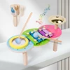 Children Wooden Montessori Musical Toys Percussion Musical Instrument Piano Musical Learning Infant Sensory Education Kids Toys 3