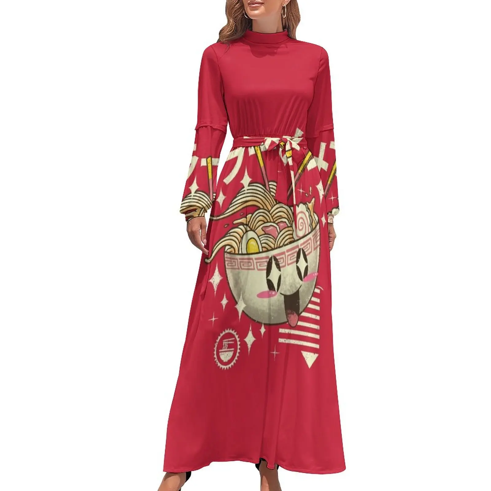 

Kawaii Ramen Long Dress Women dresses summer summer woman dress 2024
