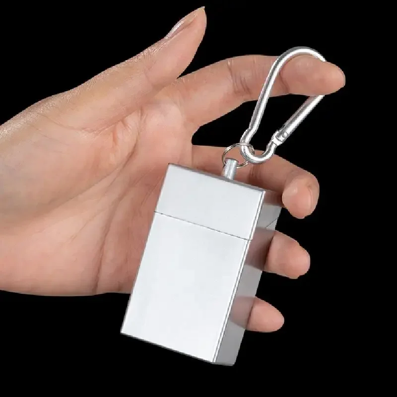Portable Ashtray metal ashtray stainless steel ashtray cigarettes ashtray portable ashtray With Keychain Drawer Ash Holder Stainless Steel Cigarette Tray For Outdoor Car Travel Mini Ashtray Container