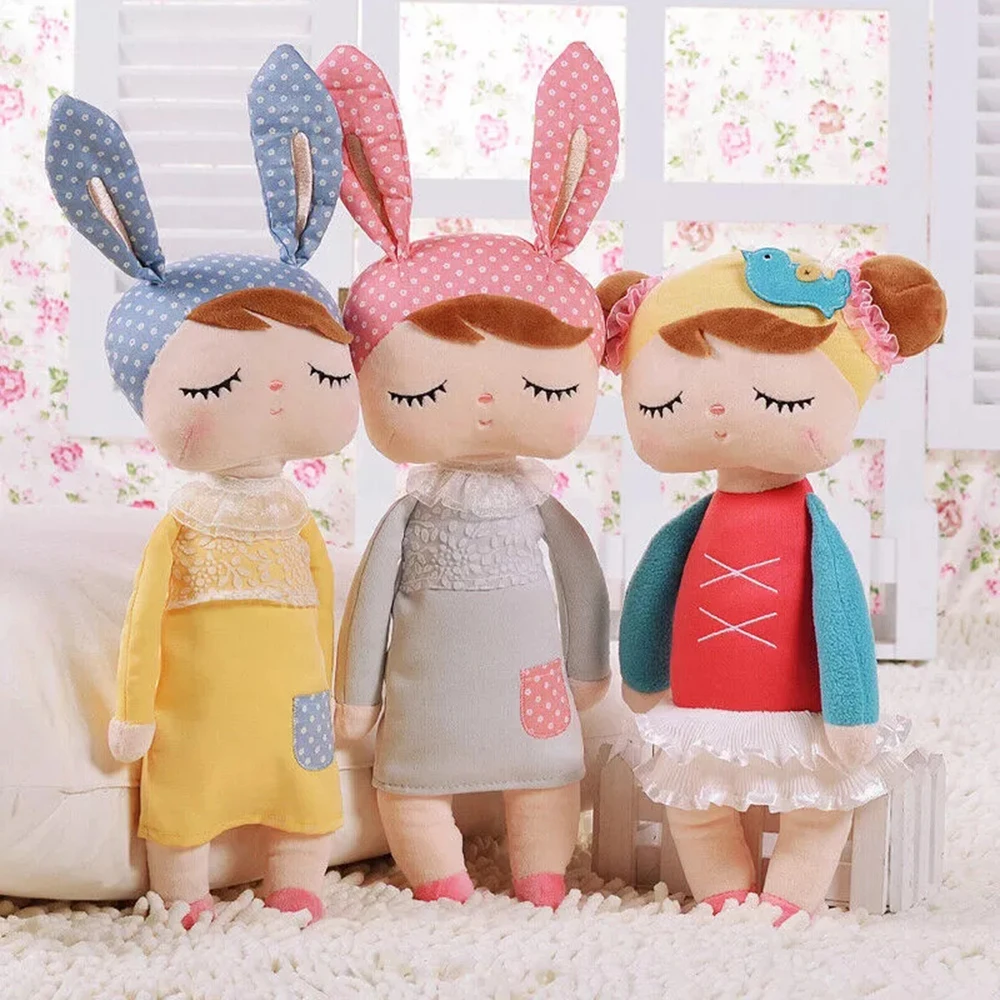 

Fashion Cute Bunny Rabbit Angela Sleeping Girl Plush Doll Stuffed Toys Kids Toys Metoo Dolls