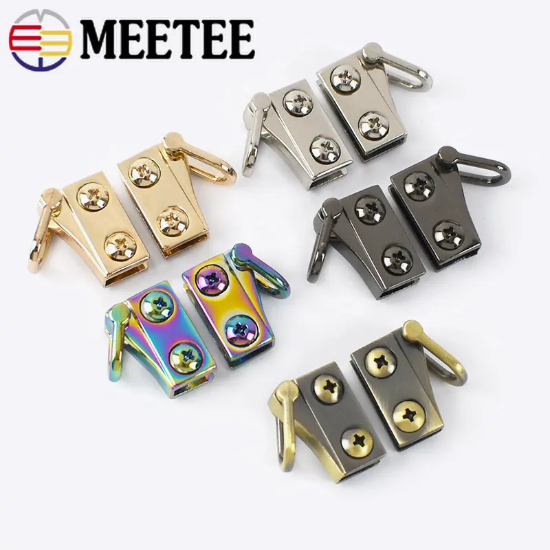 10/20Pcs Metal Bag Side Clip Buckles D Ring Screws Handbag Chain Hanger  Clasps Leather Strap Connector Hook DIY Repair Hardware - AliExpress