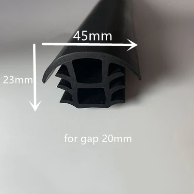 Description Picture 6 of itemCustom Solar Sealing Strip Rubber T for Photovoltaic Bracket Metal Cable Trench Cover Panel Seals Black White